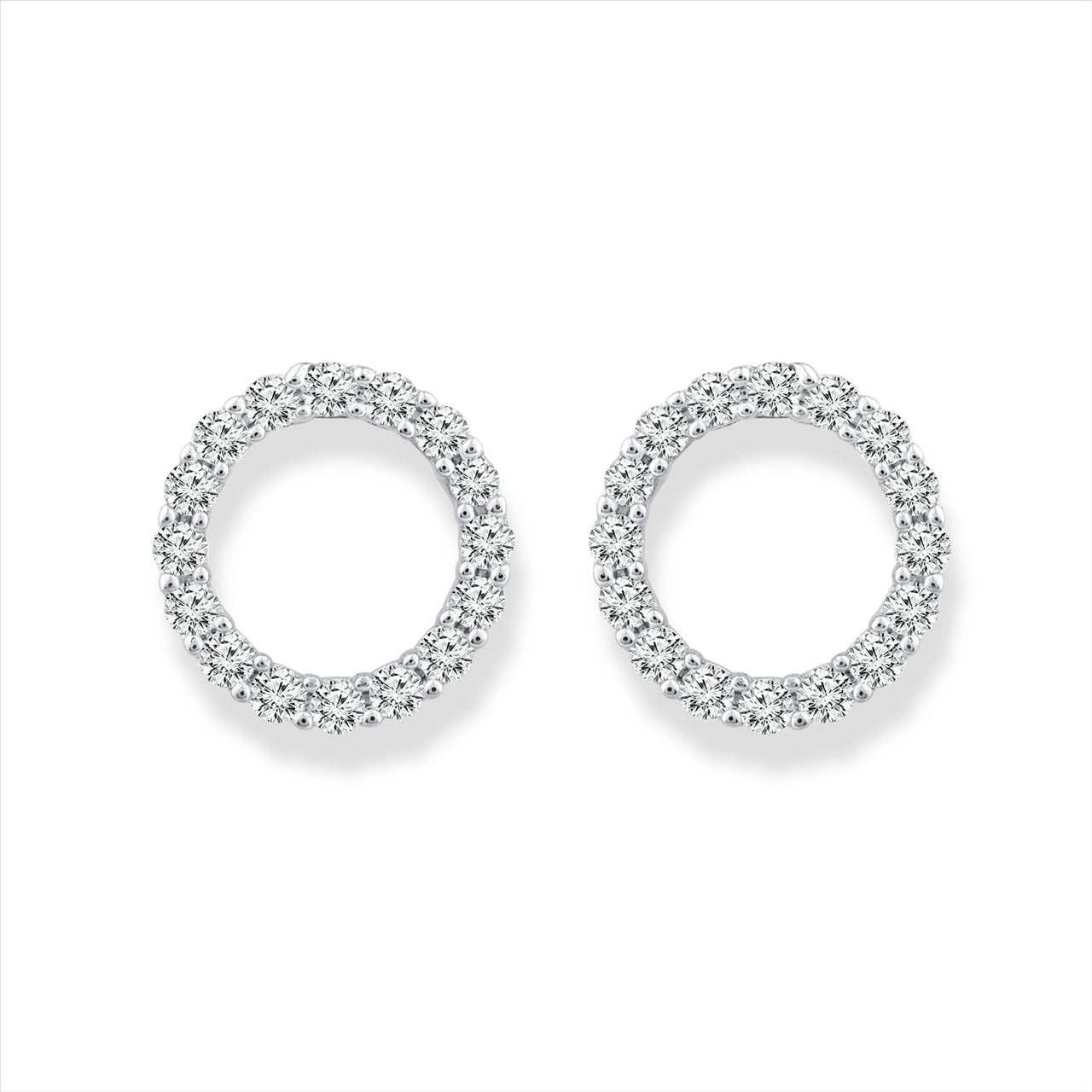 Diamond Fashion Earrings with 0.20ct Diamonds in 9K White Gold