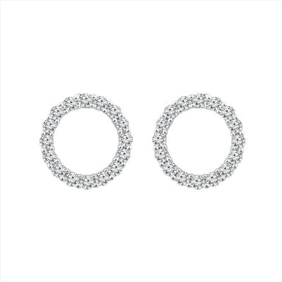 Diamond Fashion Earrings with 0.20ct Diamonds in 9K White Gold