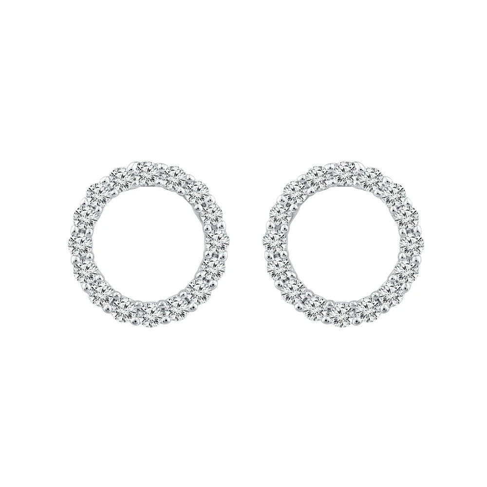 Diamond Fashion Earrings with 0.20ct Diamonds in 9K White Gold