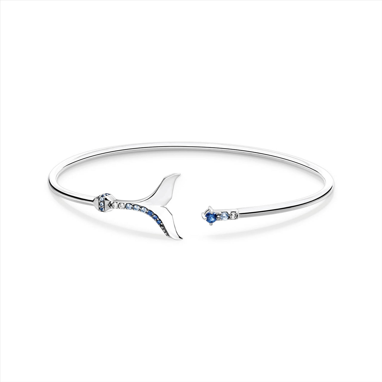 THOMAS SABO Cuff Tail Fin with Blue Stones
