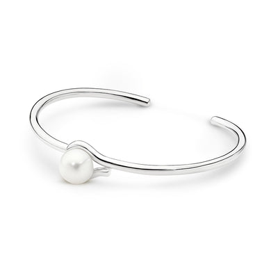 Sterling Silver Freshwater Pearl Bangle