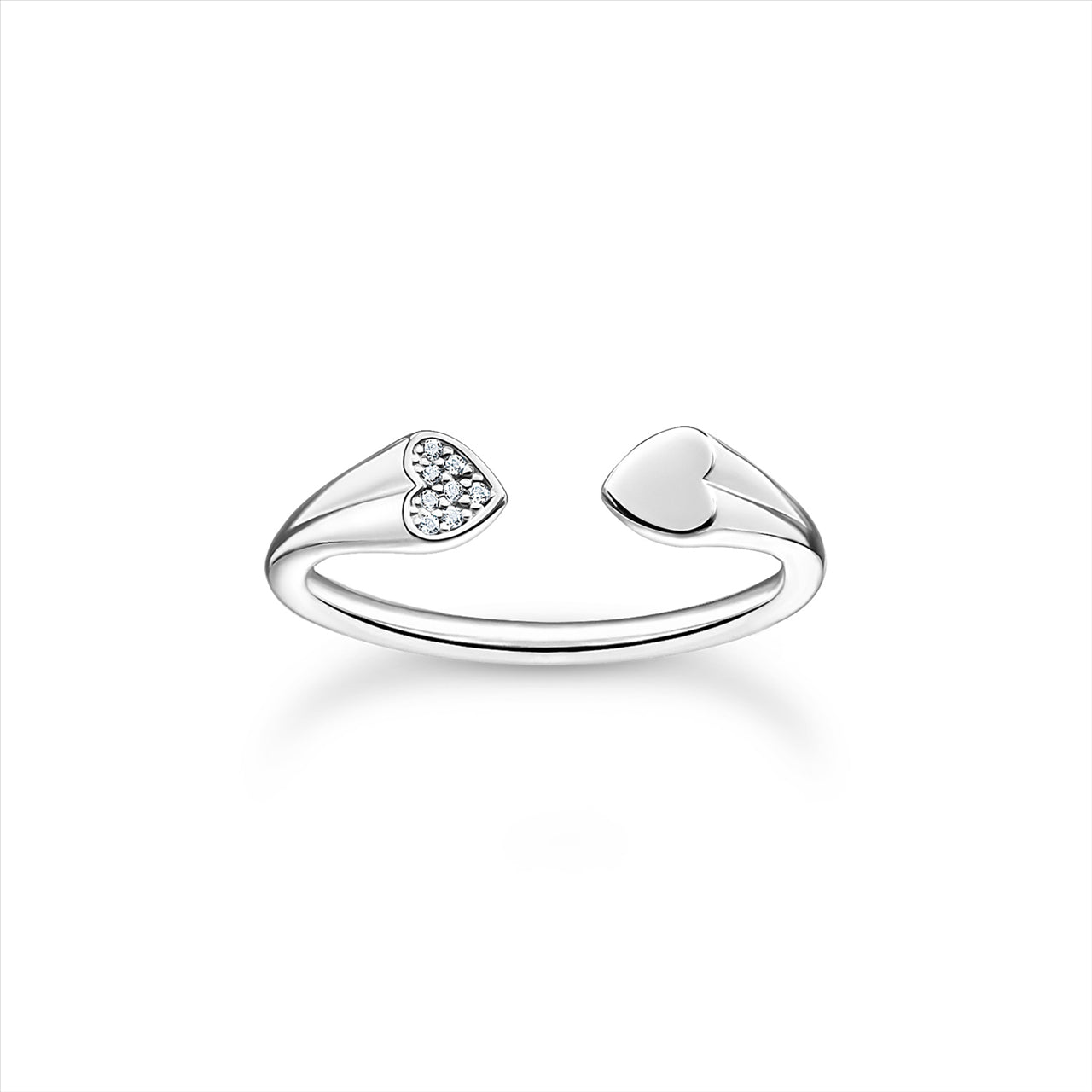 Thomas Sabo Ring with hearts silver